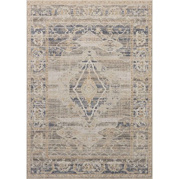 Tapis Milena MLE-04 Loloi, Naturel/Ivoire
