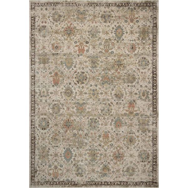Tapis Briar BRR-04 Loloi, Ivoire/Multicolore