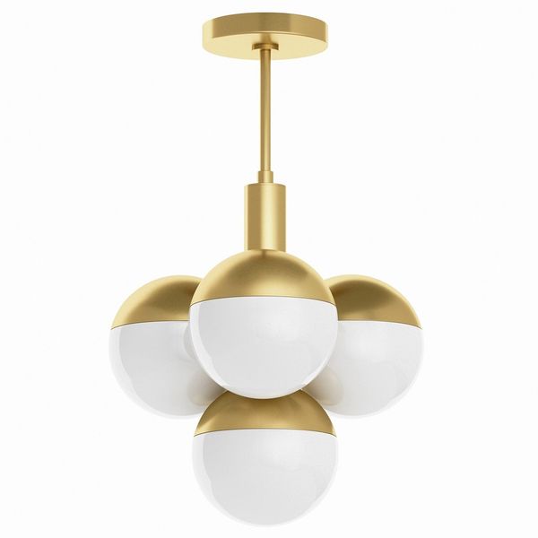 Suspension Oliver, Laiton Naturel