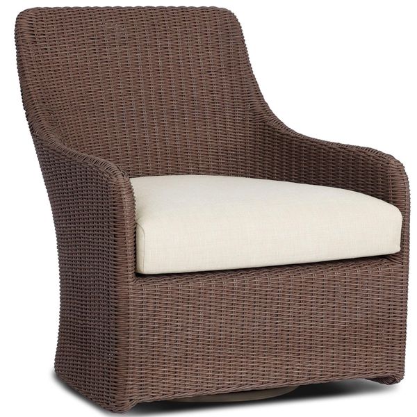Fauteuil Pivotant Exterieur Blaire, Tissage Bronze