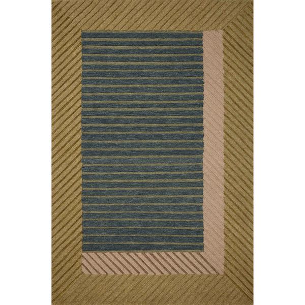 Tapis Madi MDX-01 Brigette Romanek ¡Á Loloi, Vert/Multicolore