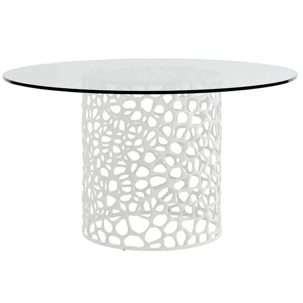 Table a Manger Ronde Corail, Blanc