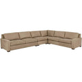 Canape Modulaire 4 Pieces Cuir Fletcher, Caramel Vail